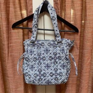 Vera Bradley Women's Cotton Glenna Satchel Purse, plaza tile pattern.